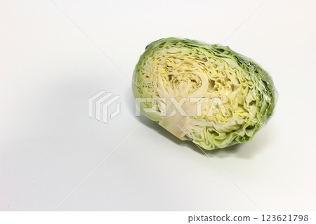 Cabbage cross section, beautiful spiral art 123621798