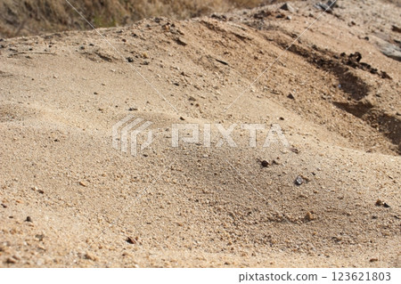 Gradient of sand colors the earth 123621803