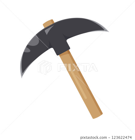 Cute pickaxe illustration 123622474