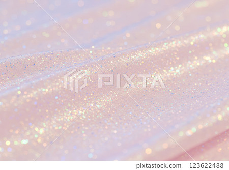 彩虹色閃光面料 | 閃閃發光、夢幻般的背景材料（AI 生成的圖像） 123622488