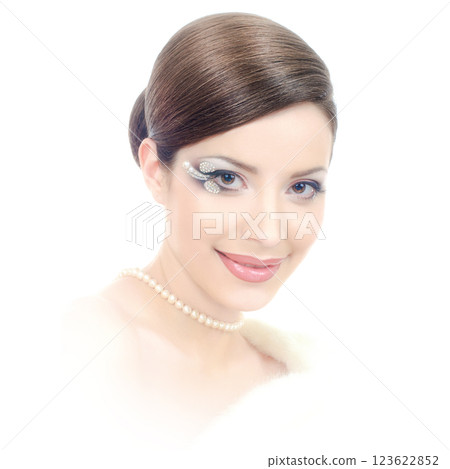 Beautiful smiling young lady 123622852