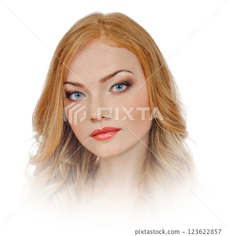 Beautiful red-haired woman Beautiful red-haired woman 123622857
