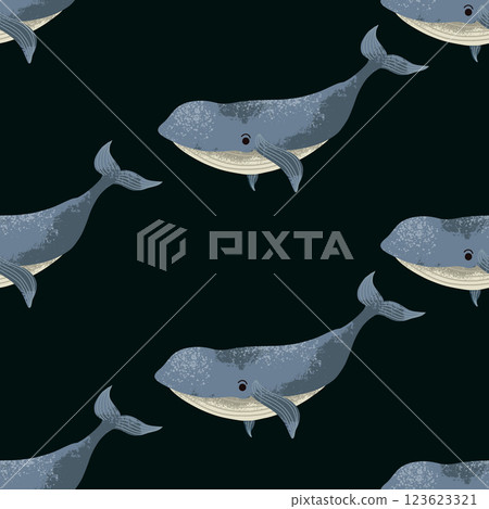 Seamless pattern with whales for kids. Vector Seamless pattern with whales for kids. Vector 123623321