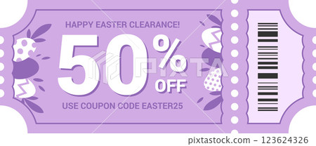 Happy Easter clearance vector pastel colored template Happy Easter clearance vector pastel colored template 123624326