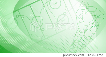 Hockey player on ice. Hockey player on ice. 123624754
