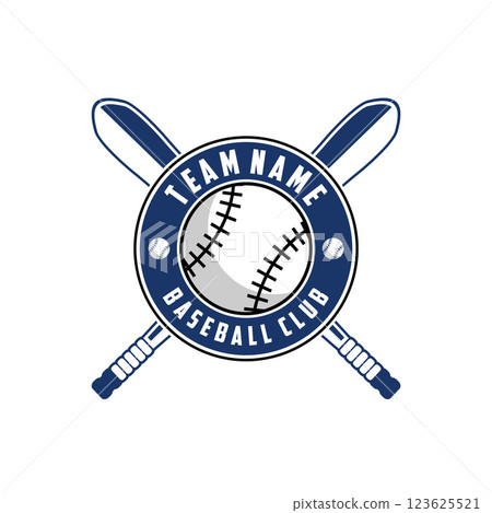 Baseball Club Logo Inspiration on white background 123625521