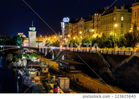 Panoramic view of the historical center of Prague, Czech Republic Panoramic view of the historical center of Prague, Czech Republic 123625640