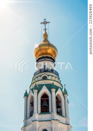 Bell Tower of Vologda Kremlin 123626469