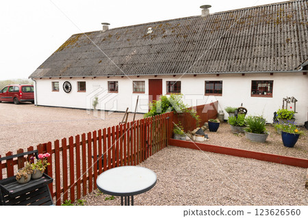 Traditional farmhouse on the island of Bornholm, Denmark Traditional farmhouse on the island of Bornholm, Denmark 123626560