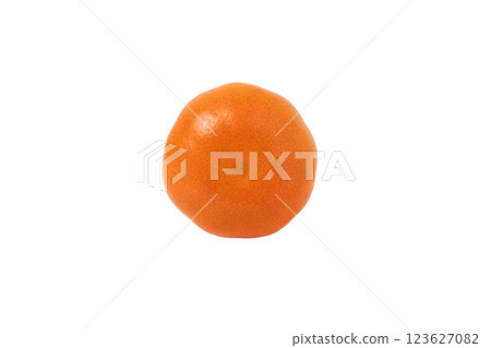 Isolated clementine, citrus isolated, mandarin fruit 123627082