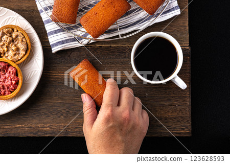 Delicious financier 123628593