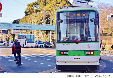 Toden Arakawa Line running through Asukayama 123628806