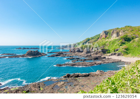 男鹿國定公園 櫻島庭園 大黑島 高野瀑布 男鹿國定公園 櫻島庭園 大黑島 高野瀑布 123629354