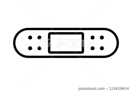 簡單的繃帶圖標 簡單的繃帶圖標 123629654