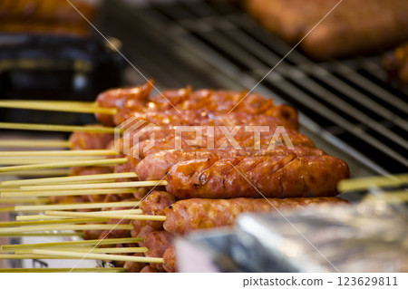 Traditional snacks, traditional sweets 123629811