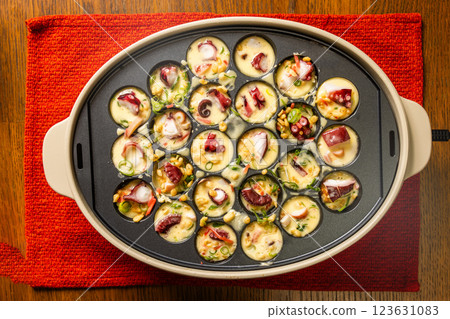 Takoyaki octopus dough balls Takoyaki japanese food Takoyaki octopus dough balls Takoyaki japanese food 123631083