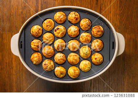Takoyaki octopus dough balls Takoyaki japanese food 123631088