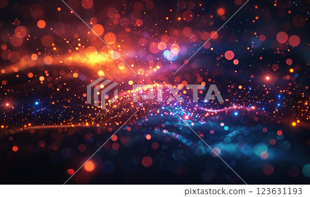A digital illustration of a network with interconnected lines and nodes, glowing against A digital illustration of a network with interconnected lines and nodes, glowing against 123631193