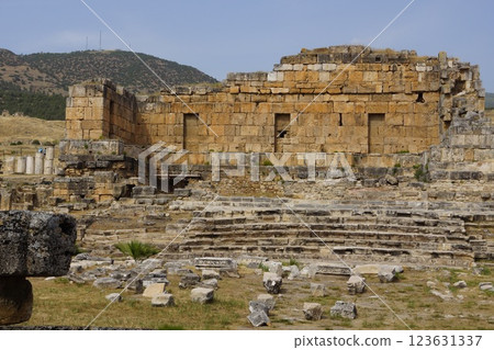 Türkiye, Pamukkale, Hierapolis ruins 123631337