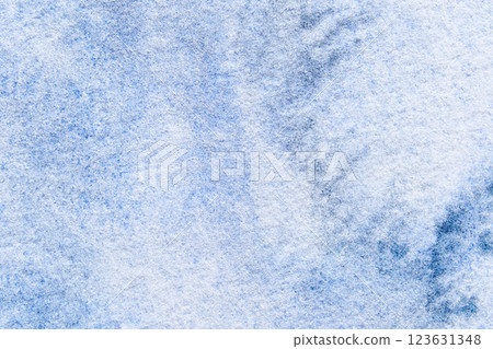 Close-up of blue textured canvas with soft patterns and abstract shadows 123631348