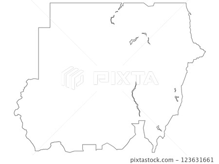 蘇丹空白地圖 123631661