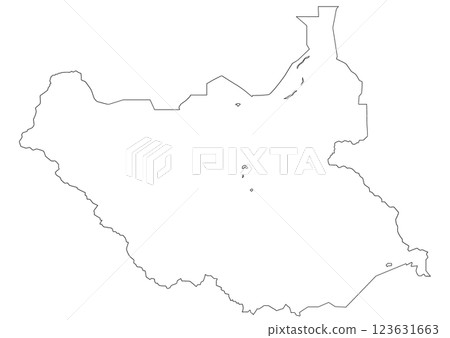 Blank map South Sudan Blank map South Sudan 123631663