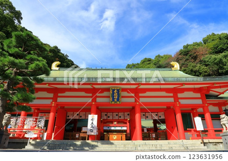Akama Shrine worship hall Akama Shrine worship hall 123631956