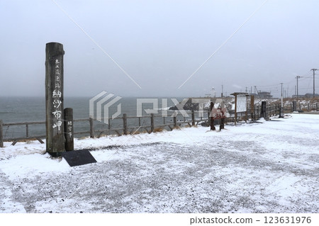 冬季大陸最東端：諾薩布岬與北方領土（諾薩布岬燈塔方向） 123631976