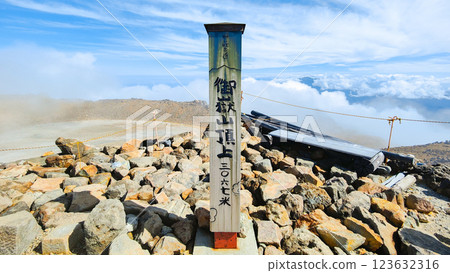 Summer climbing on Mt. Ontake: Kengamine Peak Summer climbing on Mt. Ontake: Kengamine Peak 123632316