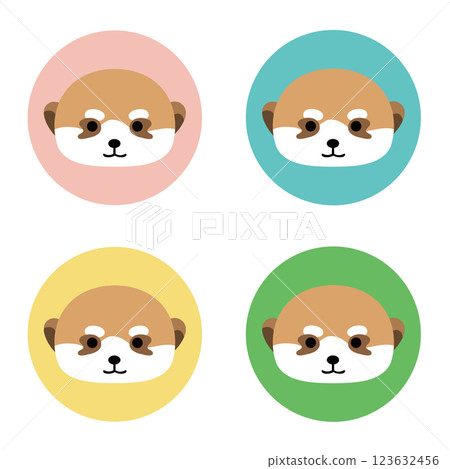 可愛的貓鼬臉圖標 可愛的貓鼬臉圖標 123632456