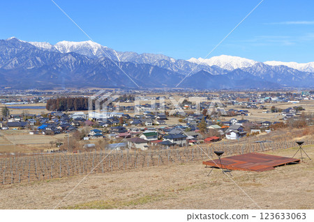 安zu野和早春的北阿爾卑斯山 123633063