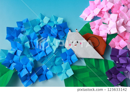 Origami Hydrangea Origami Hydrangea 123633142
