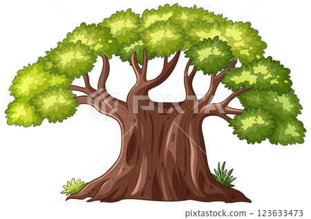 Majestic Tree with Lush Green Foliage Majestic Tree with Lush Green Foliage 123633473