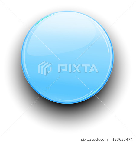 Glossy Blue Sphere Illustration 123633474