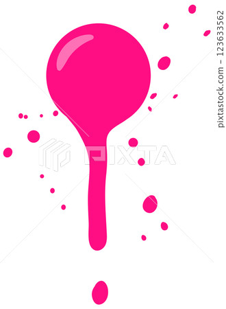 Vibrant Pink Paint Splash Illustration Vibrant Pink Paint Splash Illustration 123633562