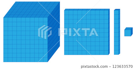 Understanding Mathematical Fractions with Blocks 123633570