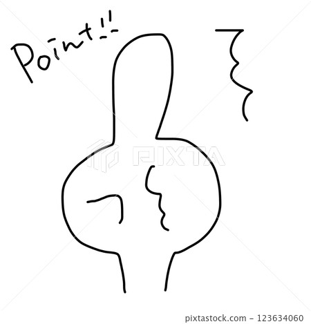 Simple hand drawing illustration 123634060