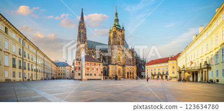 Prague Castle with Prague city skyline, cityscape ofCapital of Czech Republic Prague Castle with Prague city skyline, cityscape ofCapital of Czech Republic 123634780