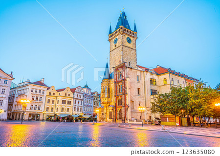 Old town Prague city skyline, cityscape of the Czech Republic 123635080