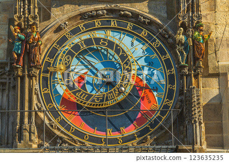Prague astronomical clock in old town Prague Prague astronomical clock in old town Prague 123635235