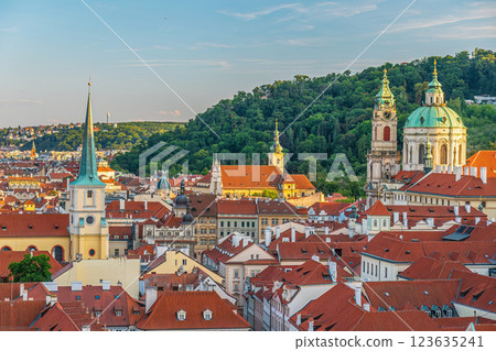 Old town Prague city skyline, cityscape of the Czech Republic Old town Prague city skyline, cityscape of the Czech Republic 123635241