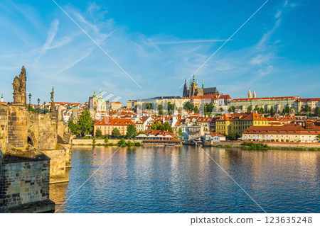 Old town Prague city skyline, cityscape of the Czech Republic 123635248