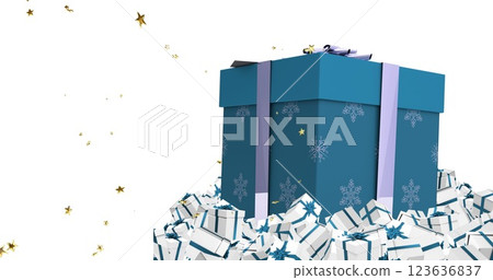 Image of merry christmas text over presents Image of merry christmas text over presents 123636837