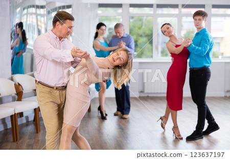 Adult couple dancing 123637197