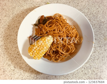 Neapolitan and corn Neapolitan and corn 123637684