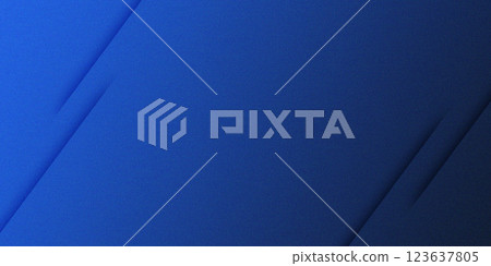Abstract blue background with geometric lines and grainy texture. 123637805