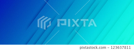 Abstract blue background with geometric lines and grainy texture. 123637811