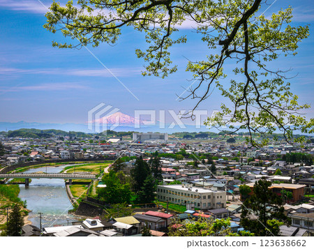 山川交織的城鎮。 123638662