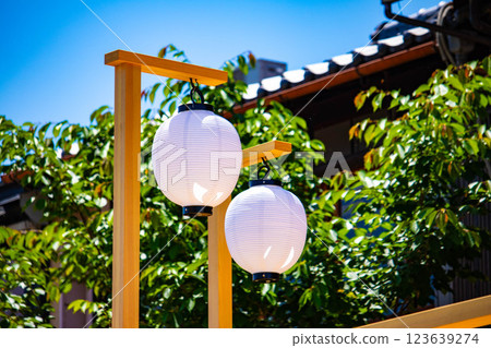 [京都風景] 先鬥町的鴨川豊燈和珙鳥燈 123639274