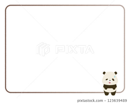 微笑熊貓相框 微笑熊貓相框 123639489